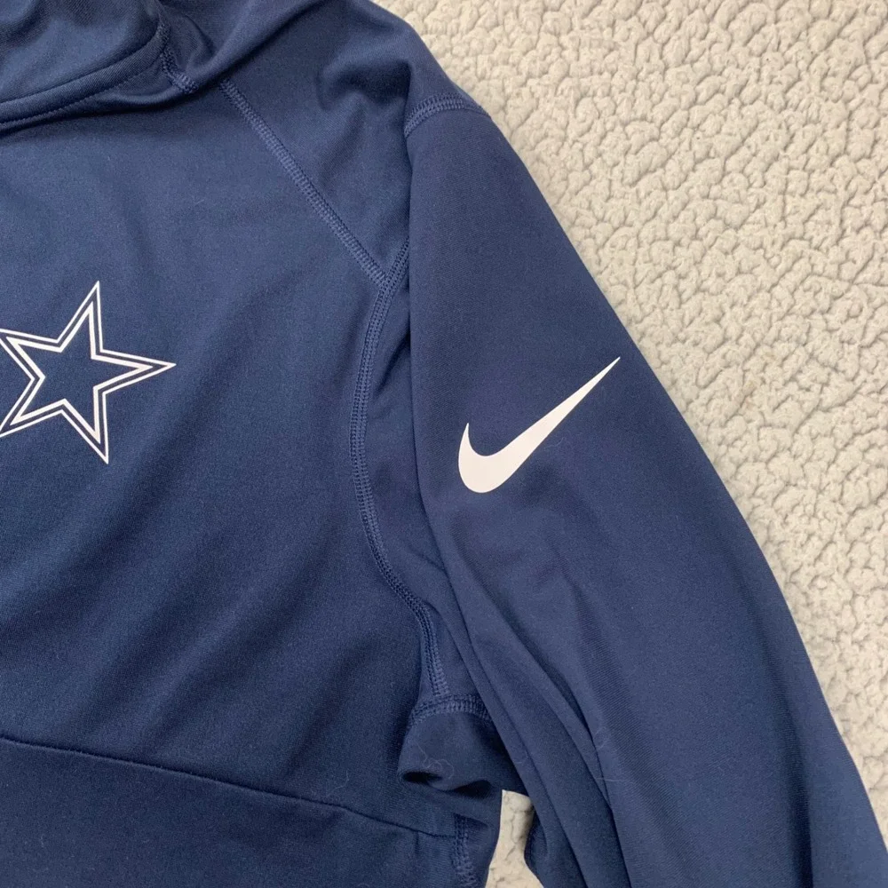 Nike NFL Dallas Cowboys Men's XL Navy Blue Dri-FIT Quarter Zip Pullover